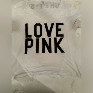 Victoria secret love pink t shirt